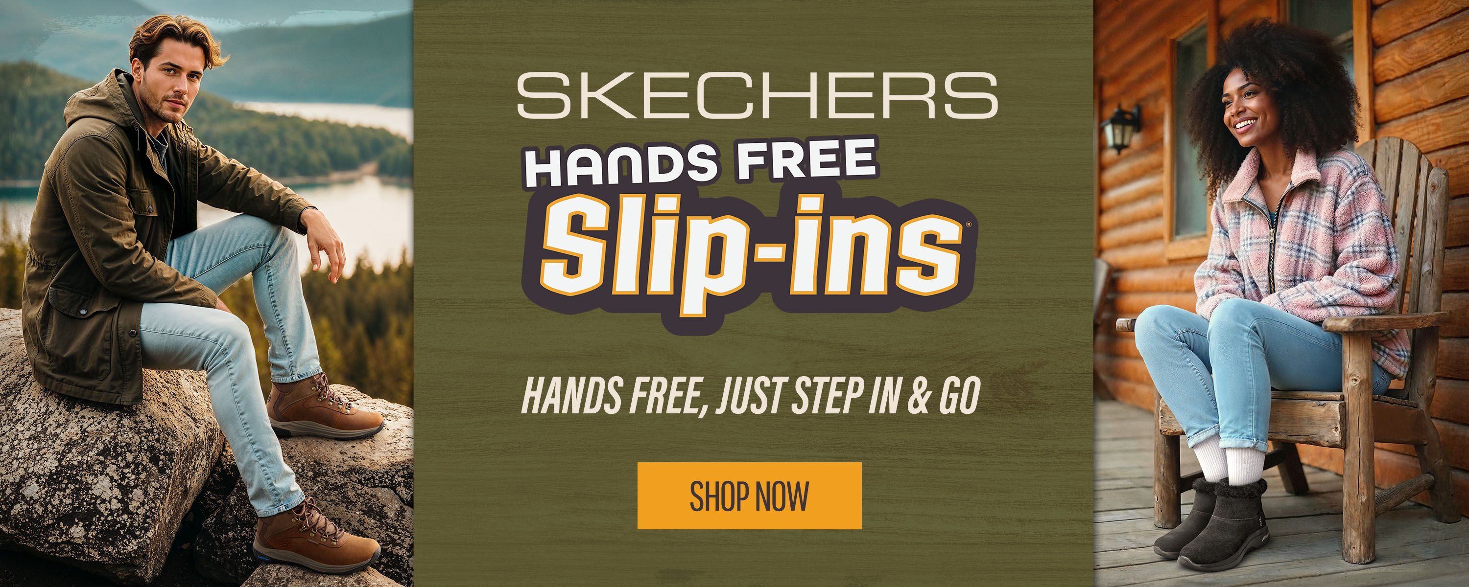Hands free slip ins boots skechers